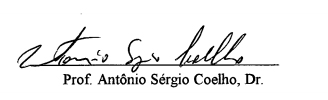 Dr Professor Antonio Sergio Coelho