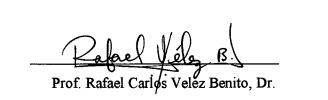 Dr Rafael Carlos Velez Benito