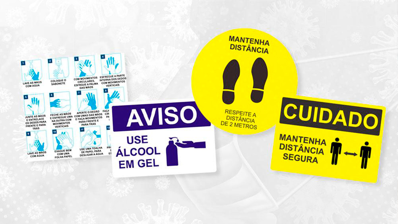 Placas de prevenção de acidentes