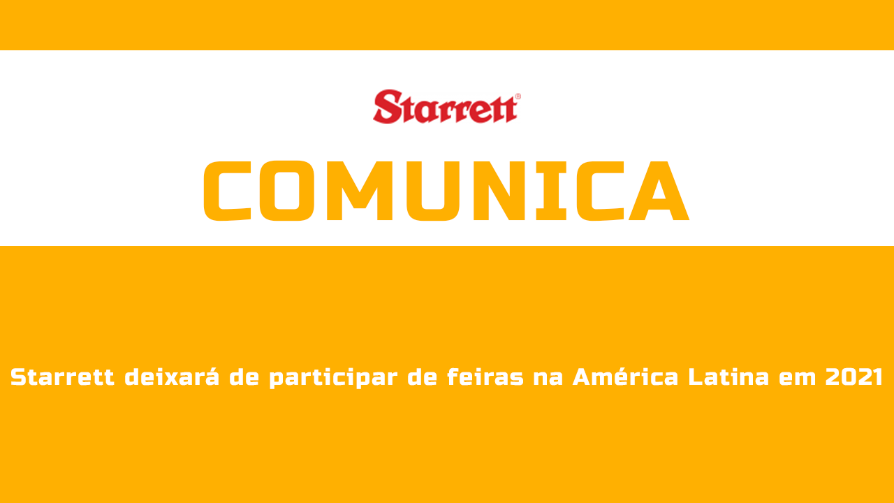 comunicado-starret Comunicados - Revista Manutenção